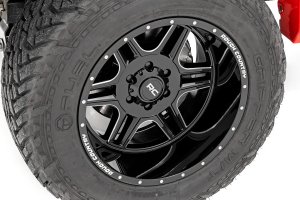 Chevrolet Silverado 2500 HD Wheel - Rough Country - 92 Series, 20x12, 8x6.5, -44mm offset - Gloss Black w/Milled Accents - '01-'10